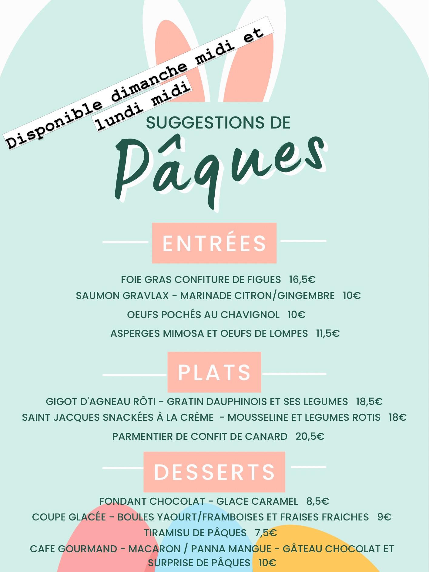 Suggestions de P&acirc;ques